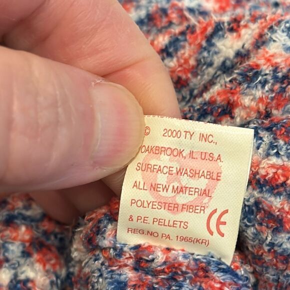 Vintage 2000 Ty Beanie Babies USA 9" Bean Bag Plush With Tags - Picture 8 of 10